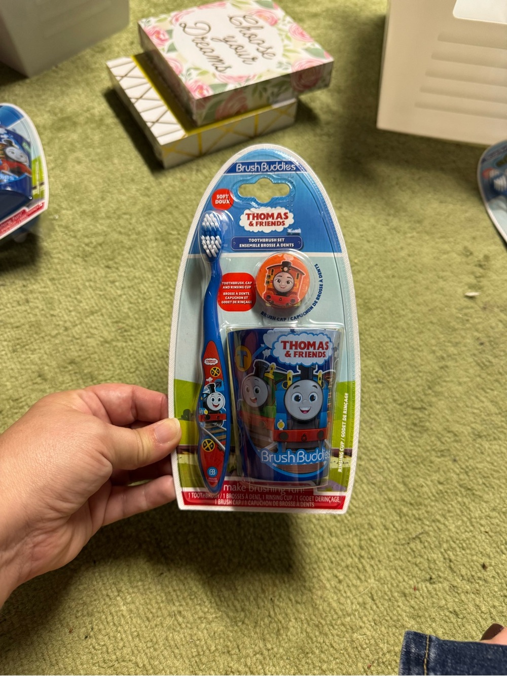Thomas & Friends Blue Kids Toothbrush & Cup Set - Nia